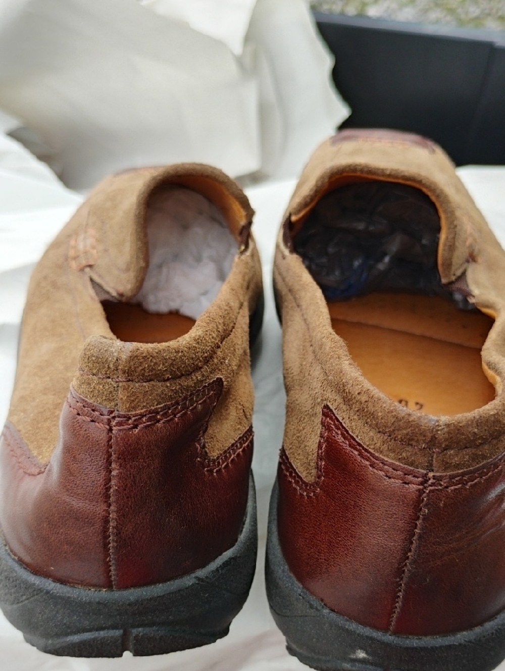 NWOT pring Step Suede Slip-On Loafers in Tan/Brown (D-56) - Picture 5 of 10